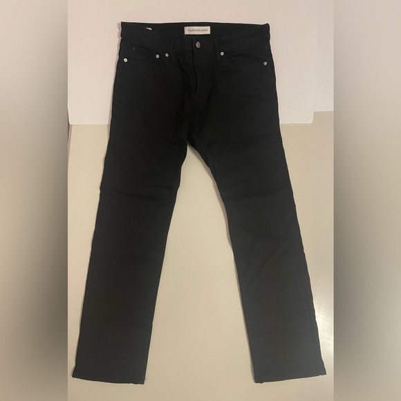 Calvin Klein Men’s Black Slim Fit Jeans - Picture 1 of 6